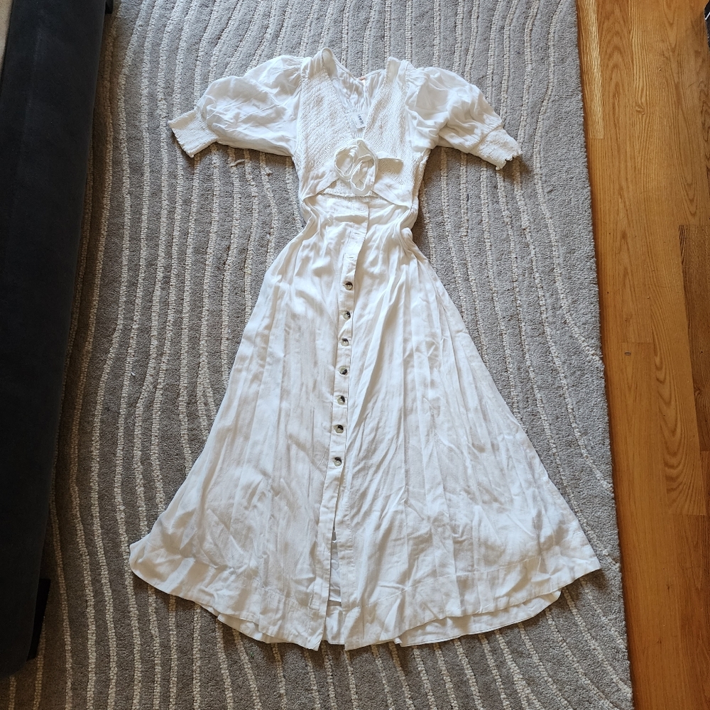 Free People String of Hearts Maxi in Bright White